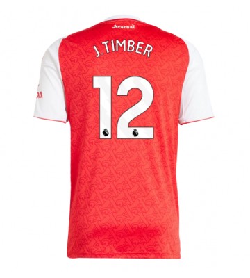 Arsenal Jurrien Timber #12 Primera Equipación 2025-26 Manga Corta